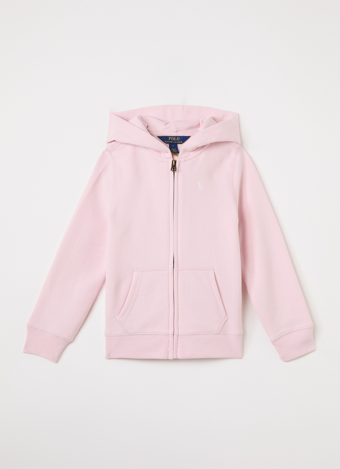 Ralph Lauren Sweatvest met logoborduring - voorkant 2 roze