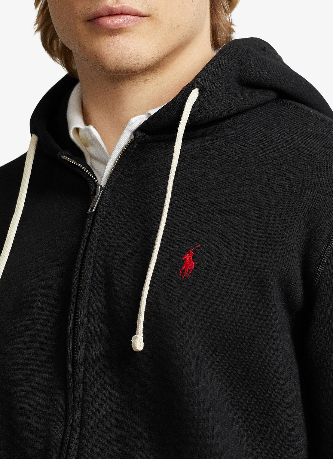 Ralph Lauren Sweatvest met logoborduring - detail 5 zwart