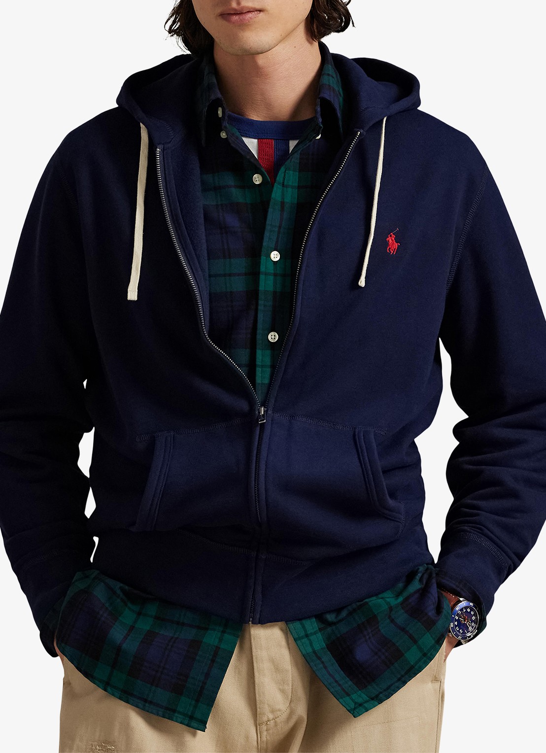 Ralph Lauren Sweatvest met logoborduring - detail 6 cruise navy / donkerblauw