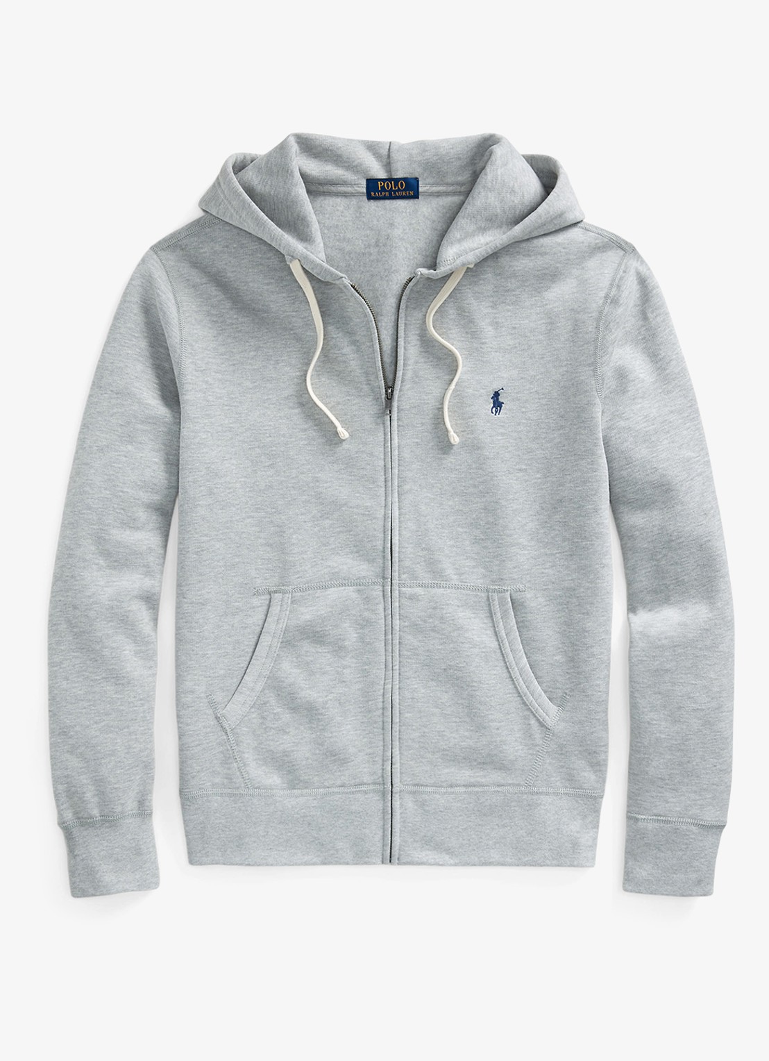 Ralph Lauren Sweatvest met logoborduring - voorkant andover heather / grijs