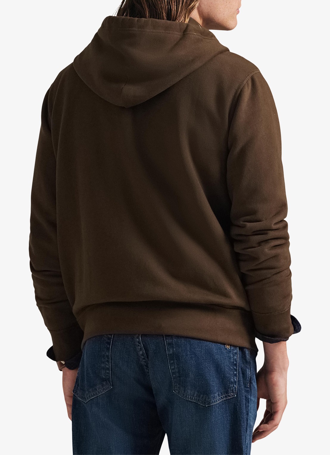 Ralph Lauren Sweatvest met logoborduring - achterkant 3 nutmeg brown / bruin