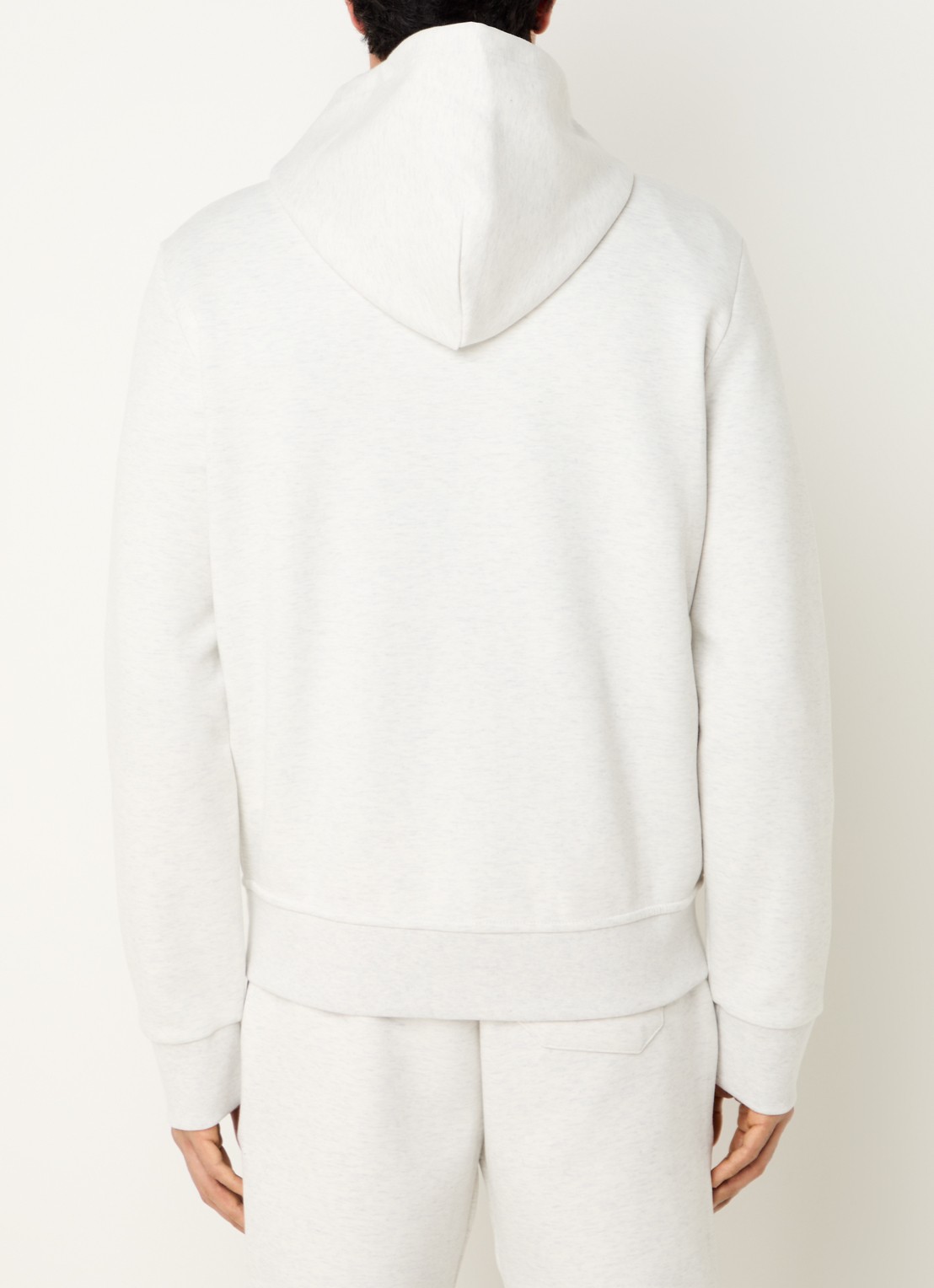 Ralph Lauren Sweatvest met steekzakken en logoborduring - achterkant 3 soho heather / grijs
