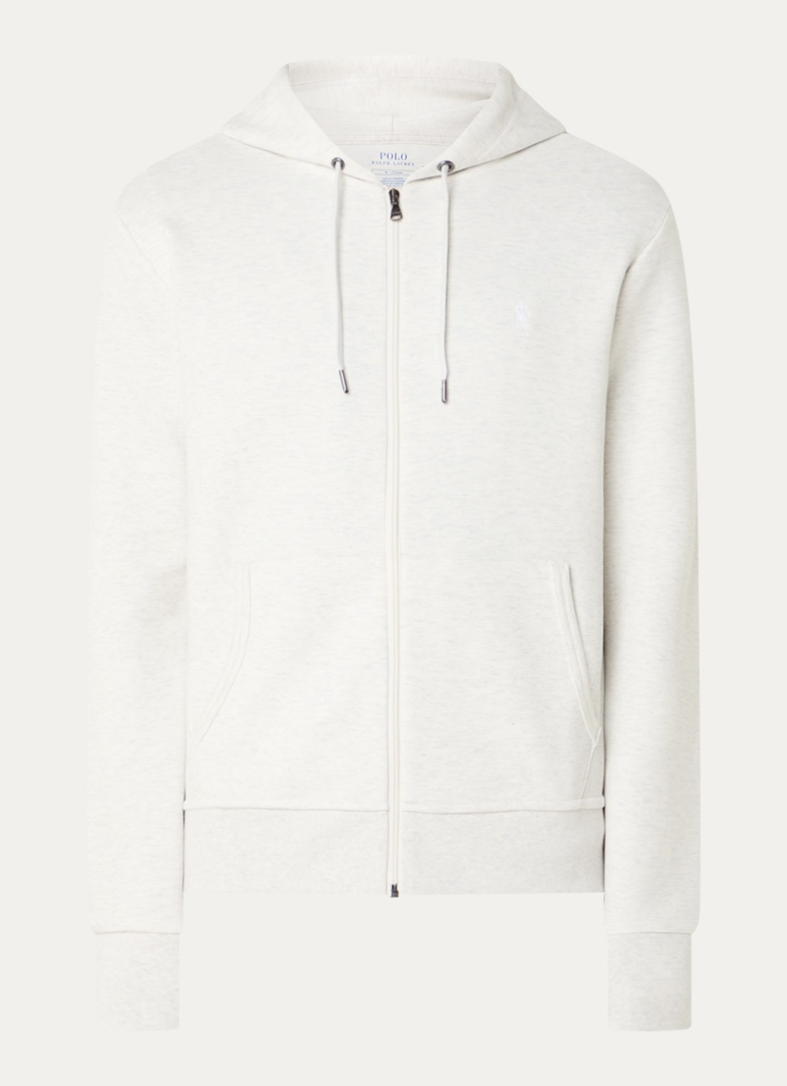 Ralph Lauren Sweatvest met steekzakken en logoborduring - voorkant 4 soho heather / grijs