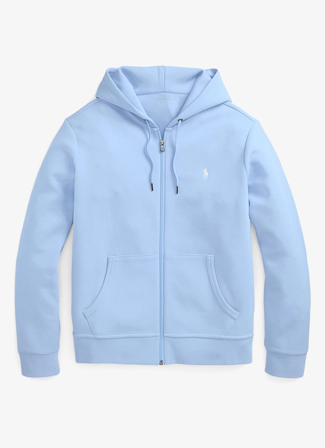 Ralph Lauren Sweatvest met steekzakken en logoborduring - voorkant 4 office blue / lichtblauw