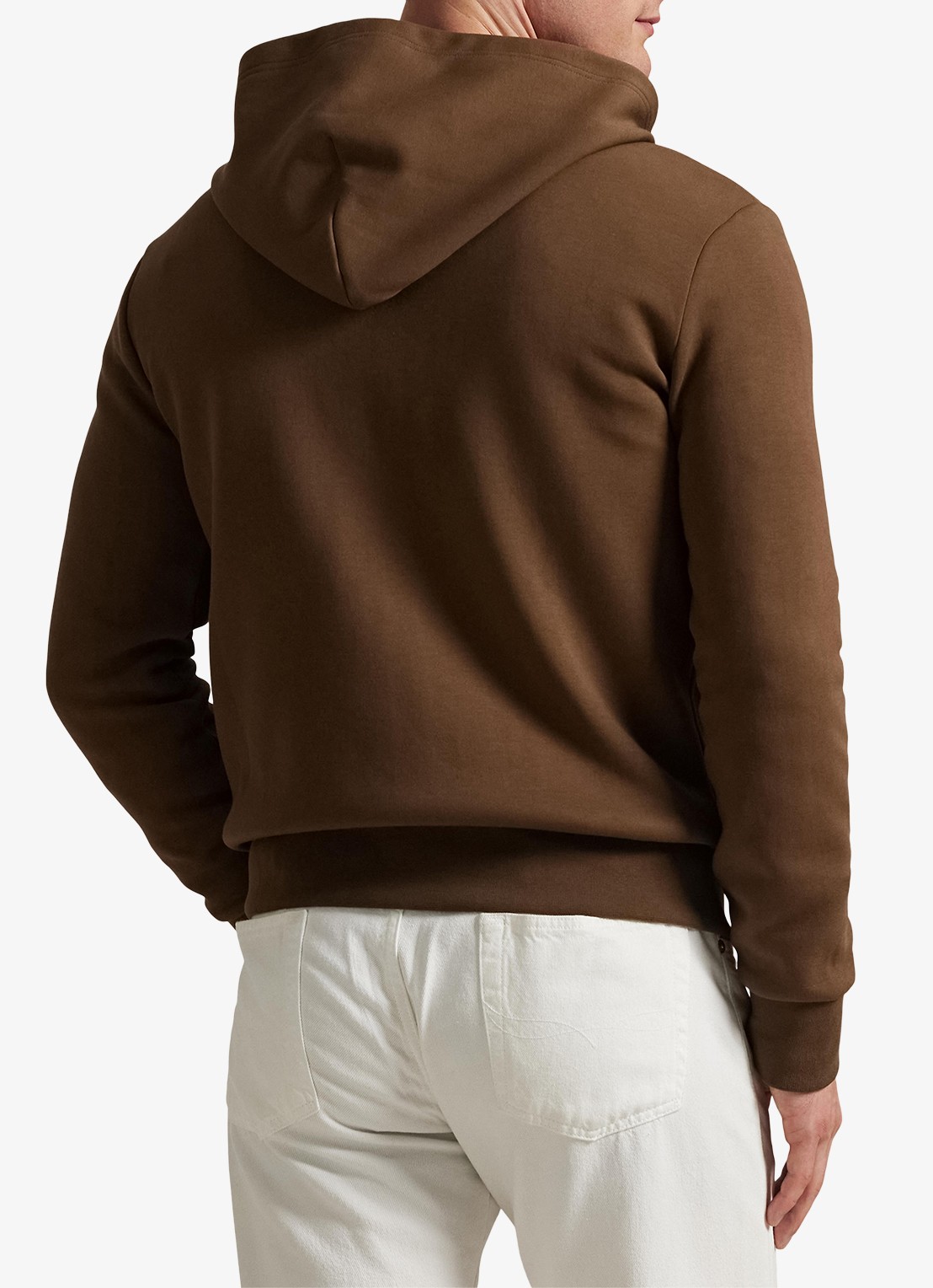 Ralph Lauren Sweatvest met steekzakken en logoborduring - achterkant chestnut / lichtbruin