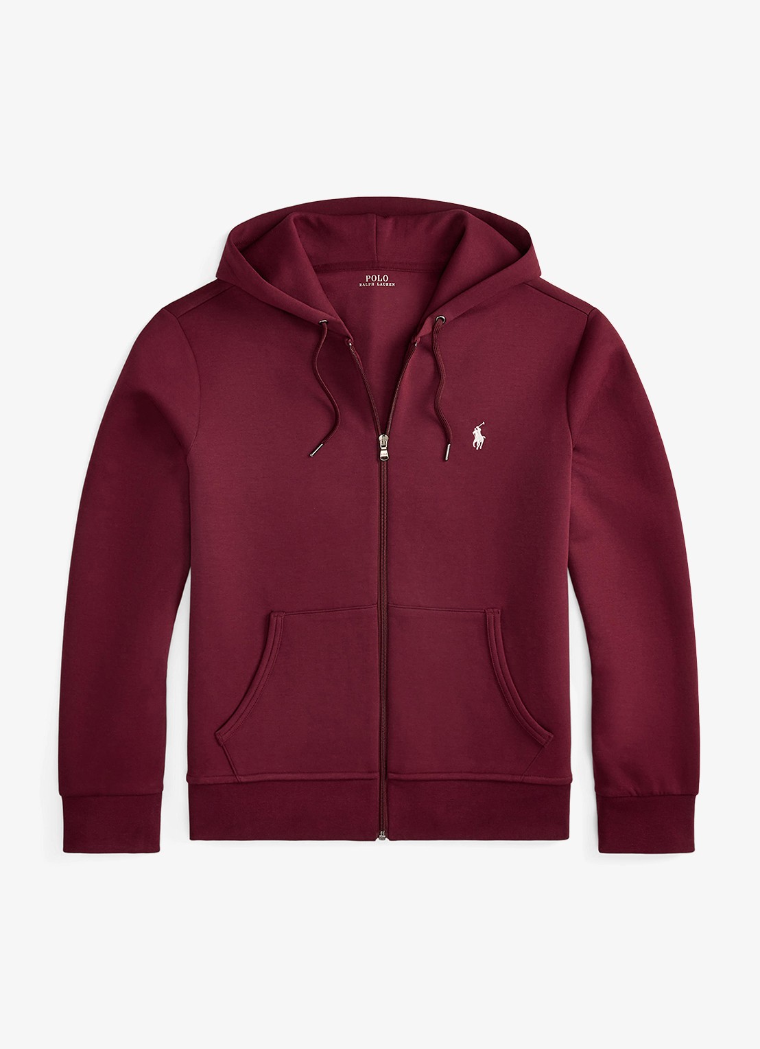 Ralph Lauren Sweatvest met steekzakken en logoborduring - voorkant 3 classic wine / wijnrood