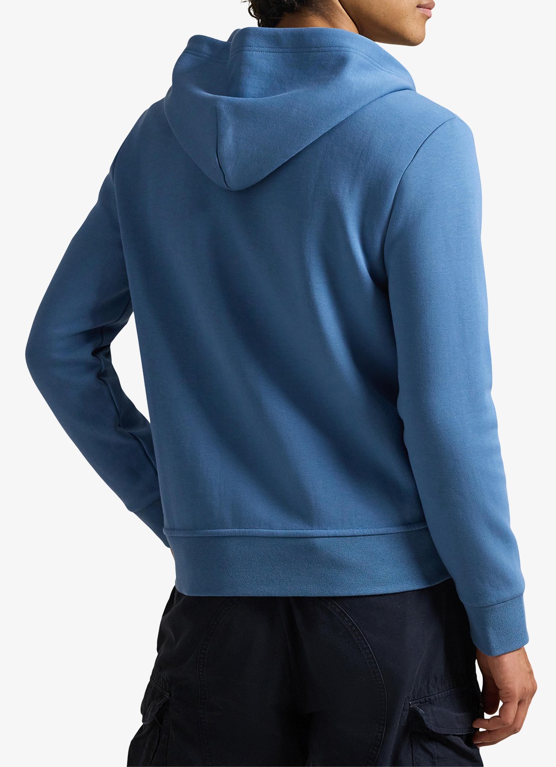 Ralph Lauren Sweatvest met steekzakken en logoborduring - achterkant delta blue