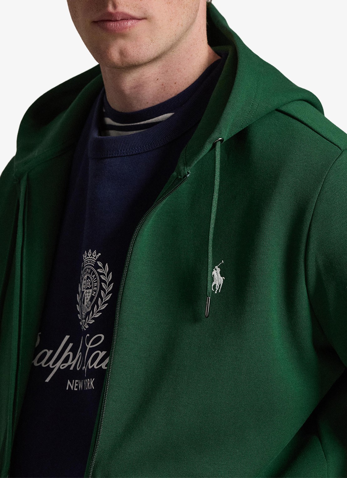 Ralph Lauren Sweatvest met steekzakken en logoborduring - detail 4 new forest