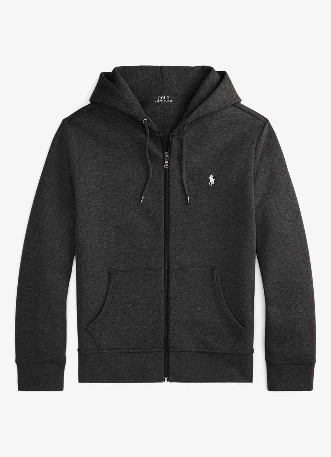 Ralph Lauren Sweatvest met steekzakken en logoborduring - voorkant 3 windsor heather / donkergrijs