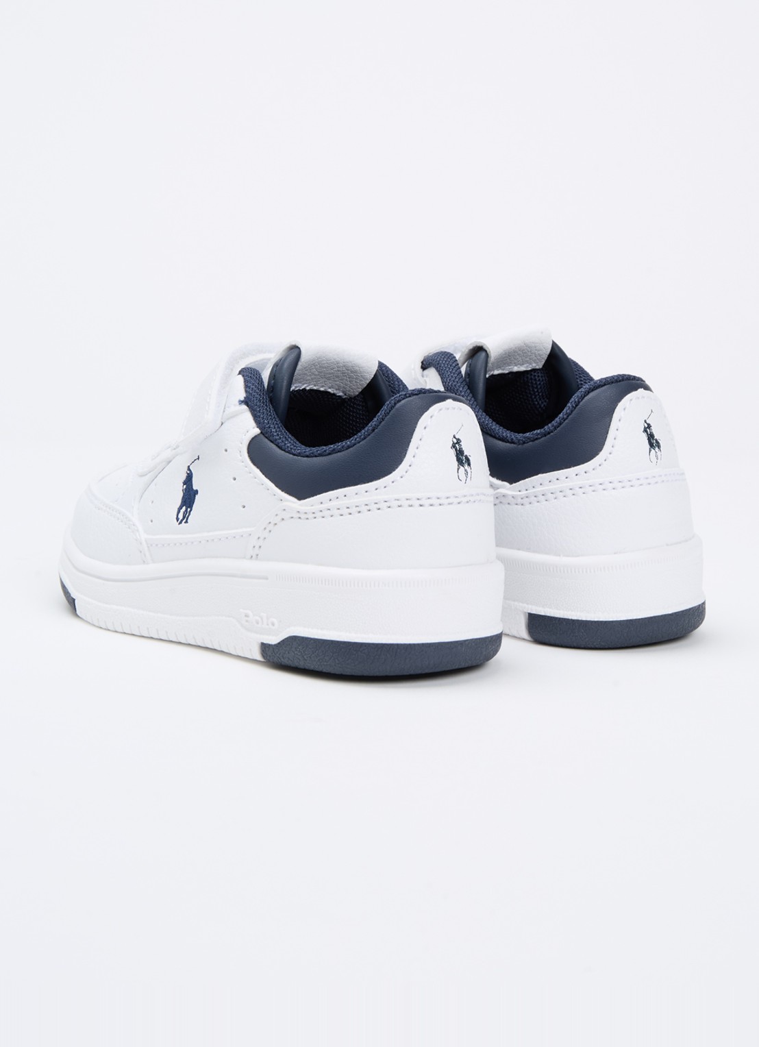 Ralph Lauren T-Masters Court sneaker met logo - achterkant wit