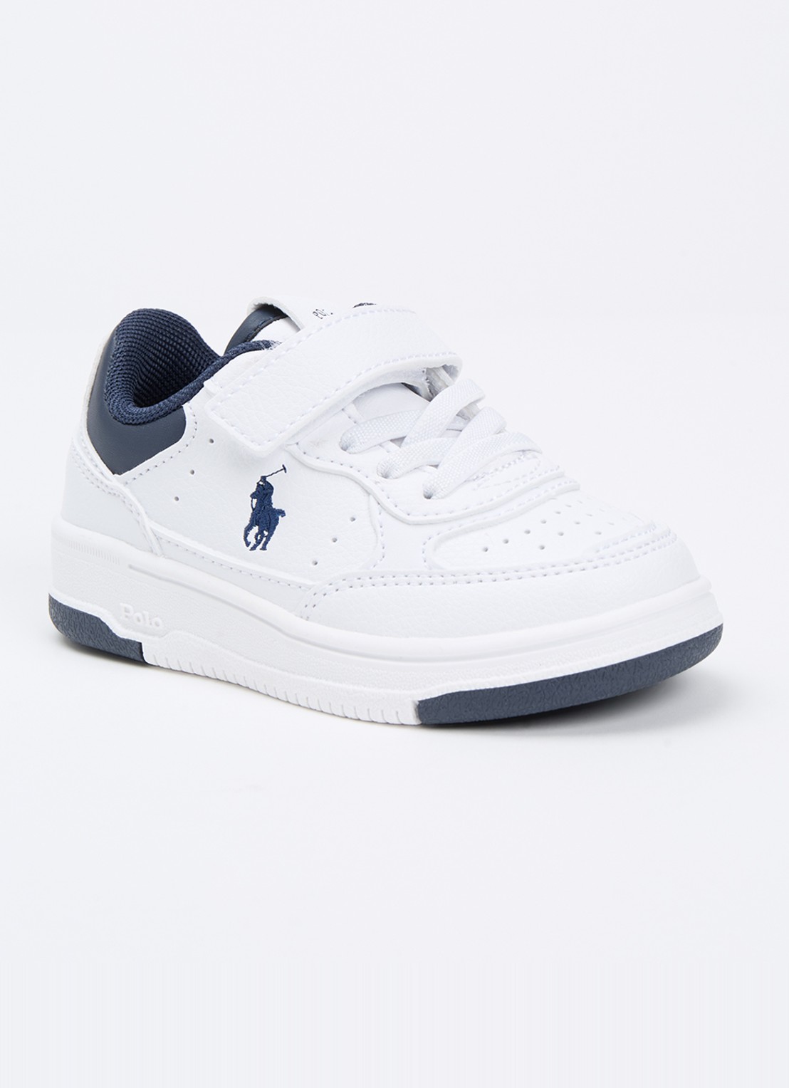 Ralph Lauren T-Masters Court sneaker met logo - voorkant 2 wit