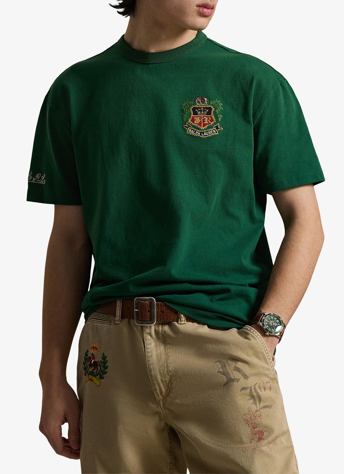 Ralph Lauren T-shirt met borduring en backprint - detail 4 new forest-2z8d