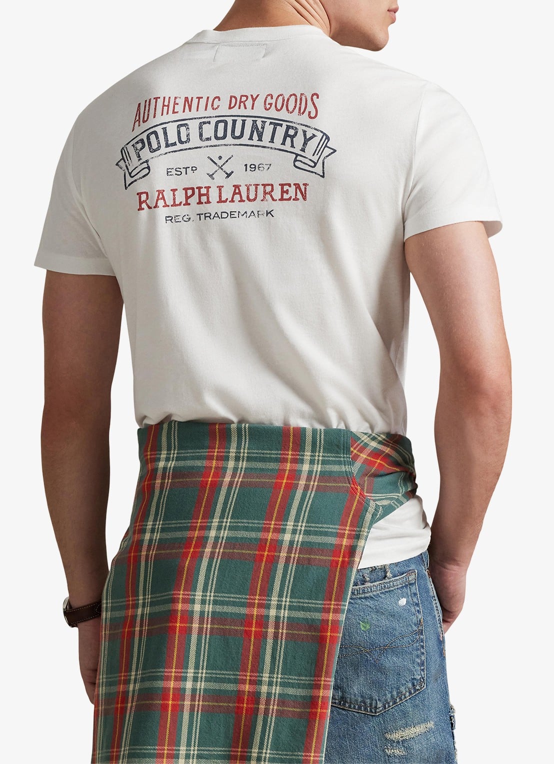 Ralph Lauren T-shirt met front- en backprint - achterkant 3 white / wit