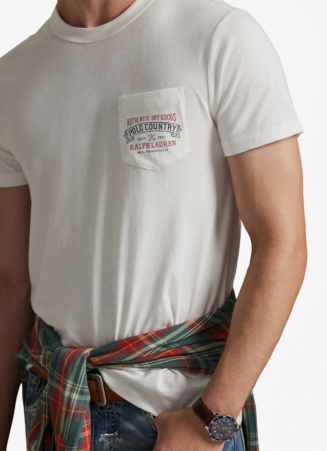 Ralph Lauren T-shirt met front- en backprint - detail 2 white / wit