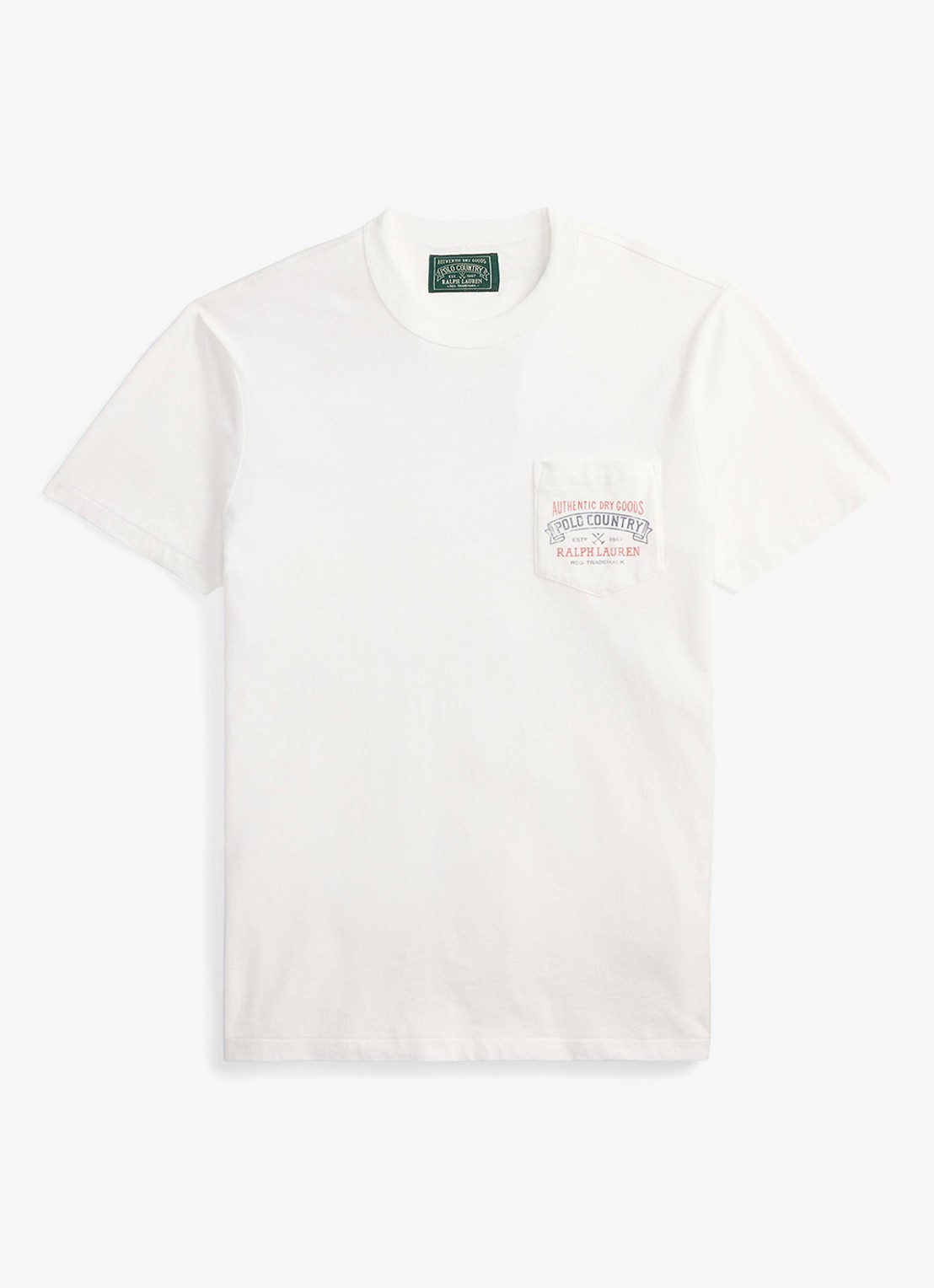 Ralph Lauren T-shirt met front- en backprint - voorkant 4 white / wit