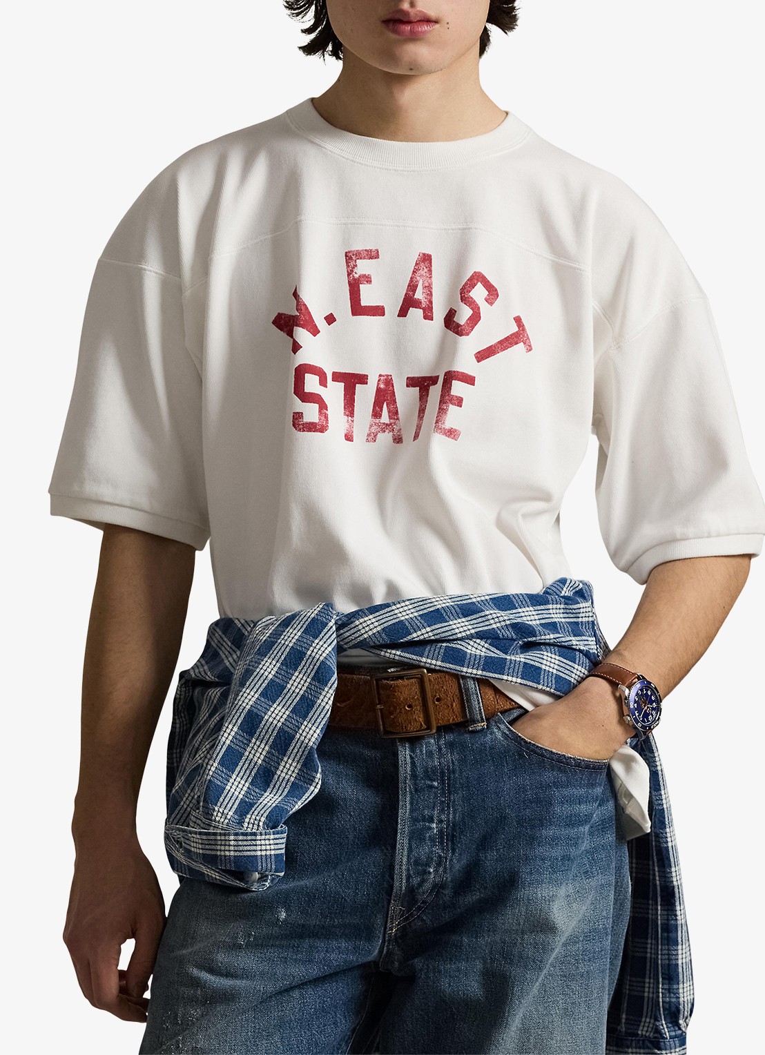 Ralph Lauren T-shirt met front- en backprint - detail 4 ceramic white / wit