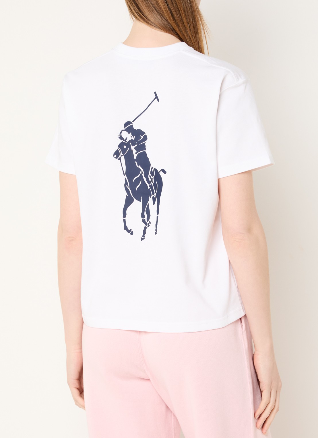 Ralph Lauren T-shirt met logo- en backprint - detail 4 wit