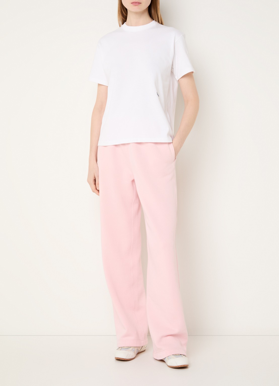Ralph Lauren T-shirt met logo- en backprint - voorkant 3 wit
