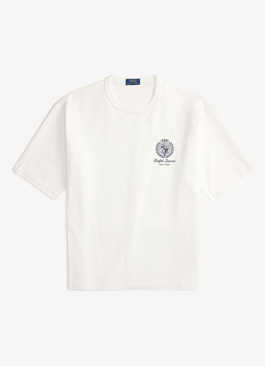 Ralph Lauren T-shirt met logo- en backprint - voorkant 3 white / wit