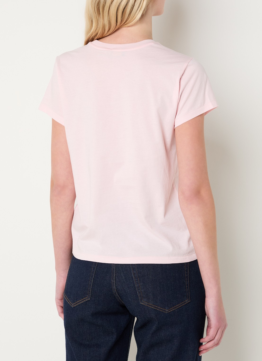 Ralph Lauren T-shirt met logo - achterkant roze