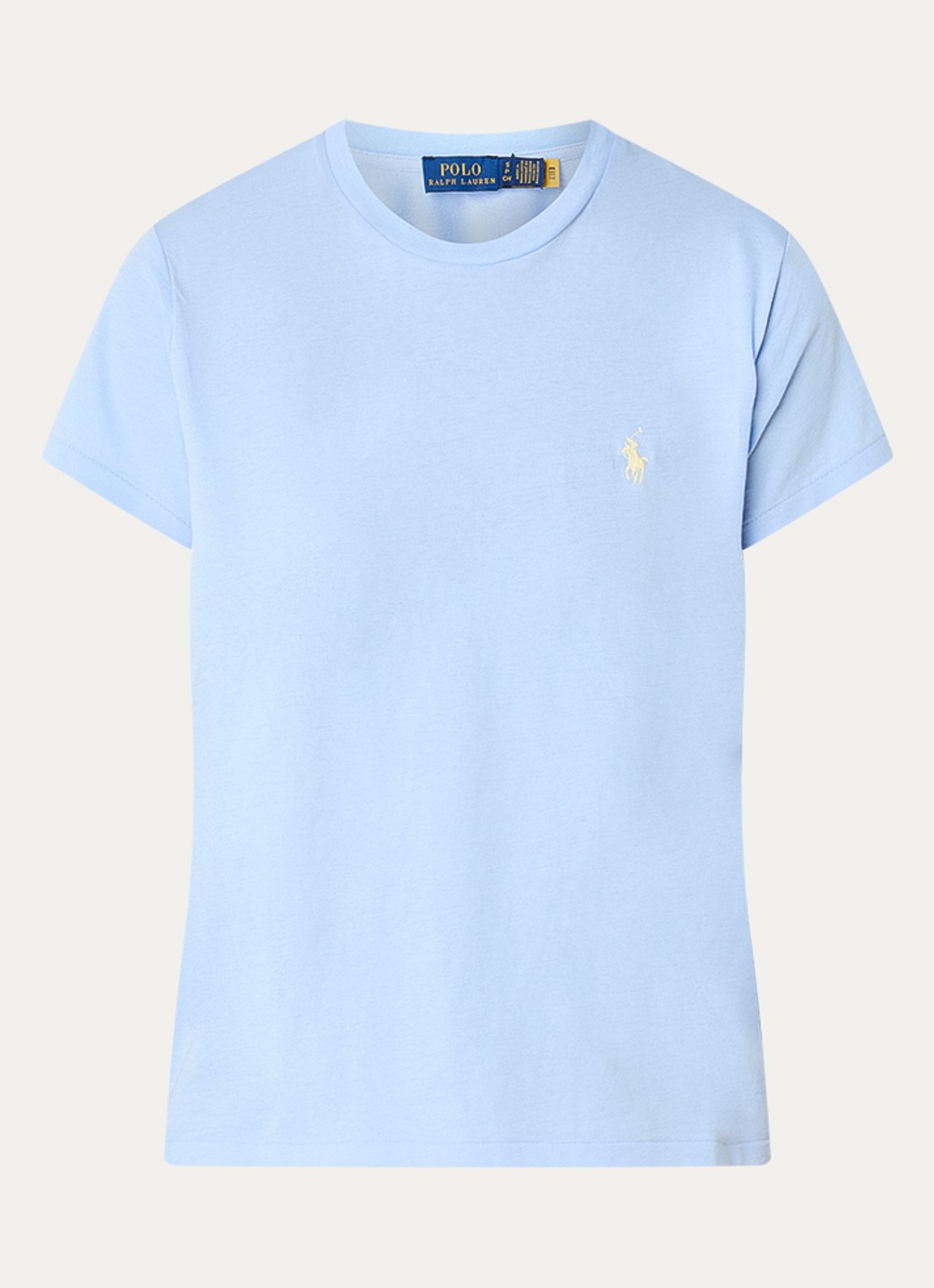 Ralph Lauren T-shirt met logo - voorkant 3 lichtblauw