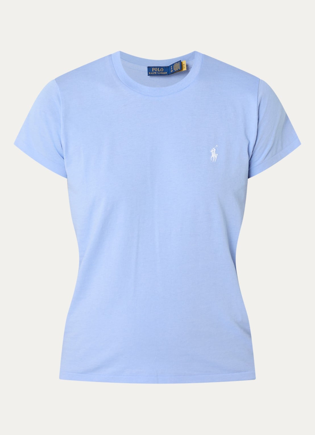 Ralph Lauren T-shirt met logo - voorkant 2 blauwgrijs
