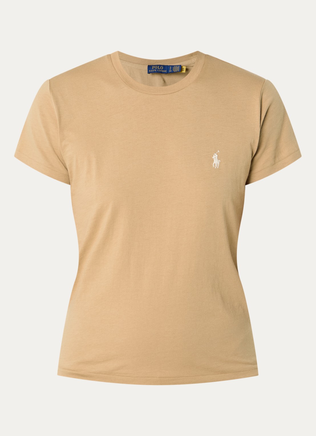 Ralph Lauren T-shirt met logo - voorkant camel