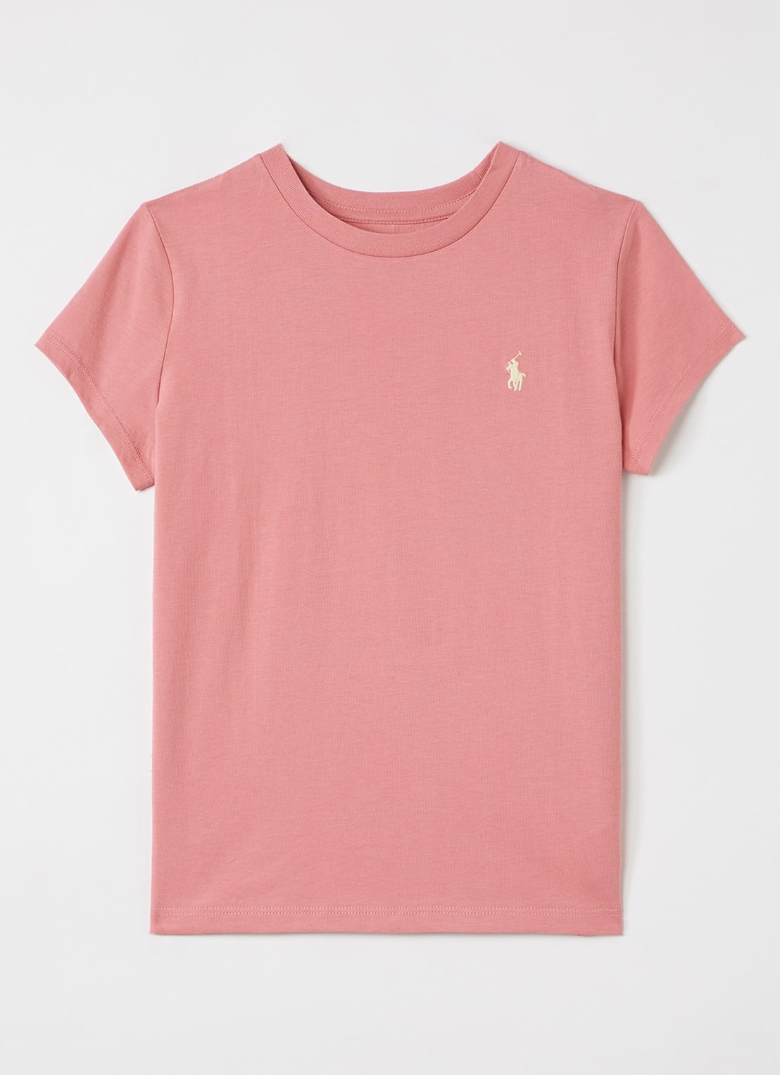Ralph Lauren T-shirt met logo - voorkant roze