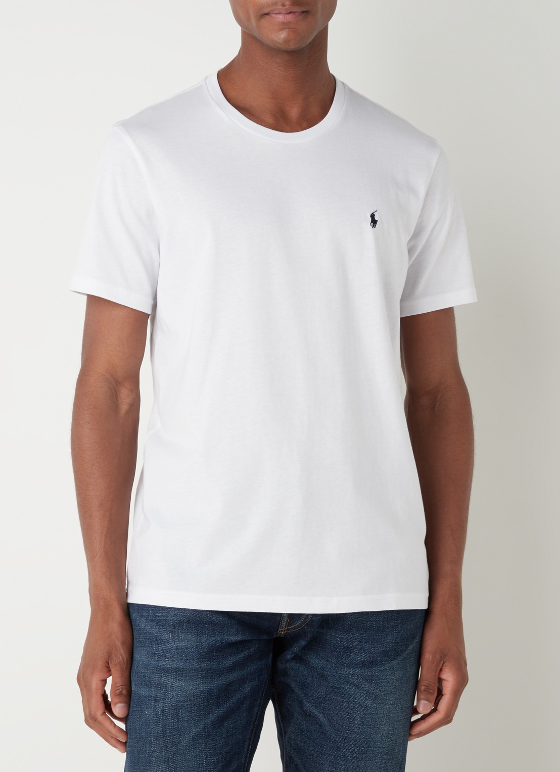 Ralph Lauren T-shirt met logo  - detail wit