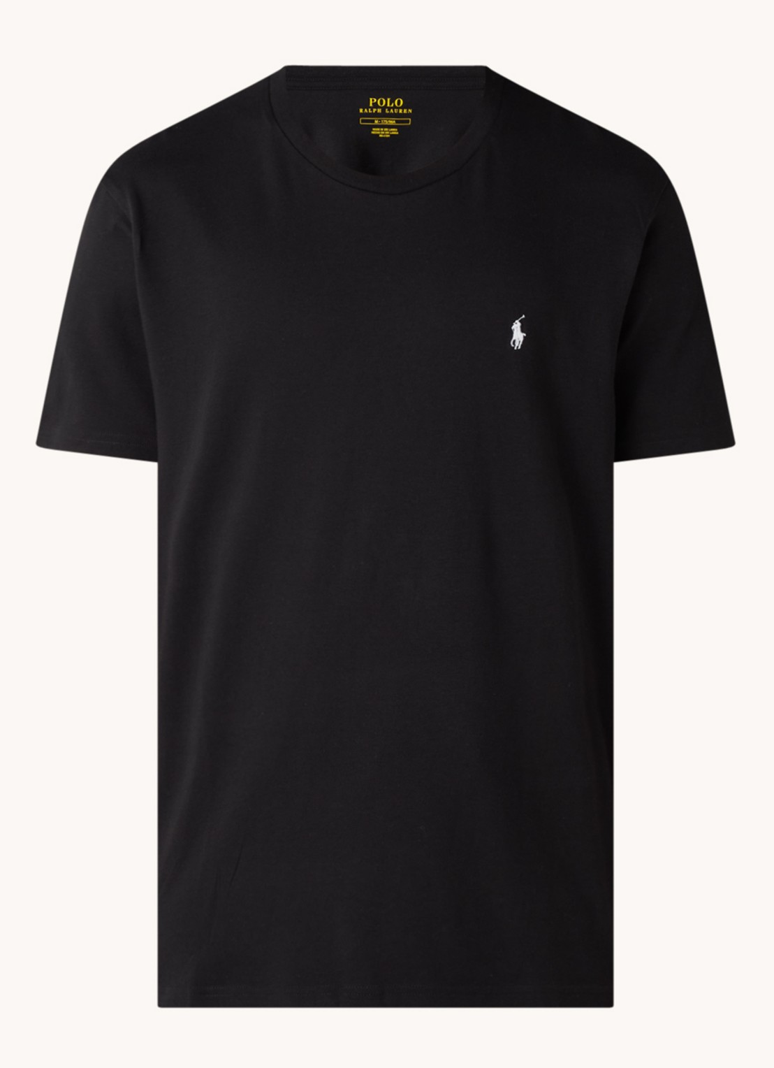Ralph Lauren T-shirt met logo  - voorkant zwart