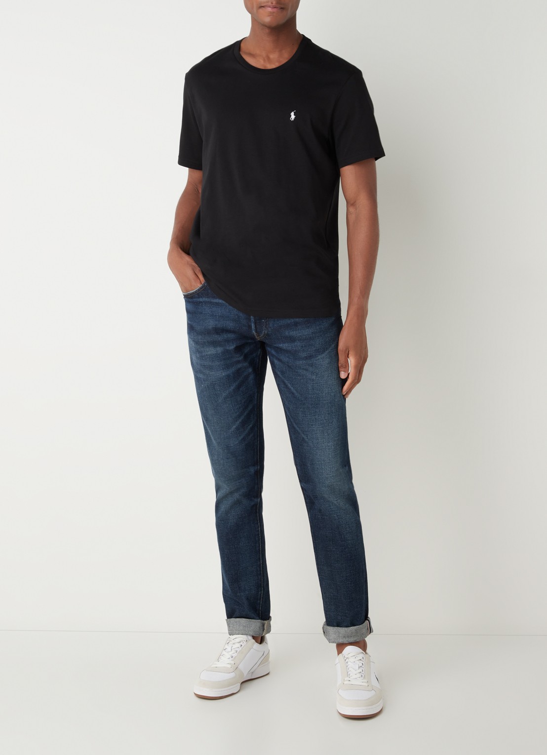 Ralph Lauren T-shirt met logo  - voorkant 2 zwart