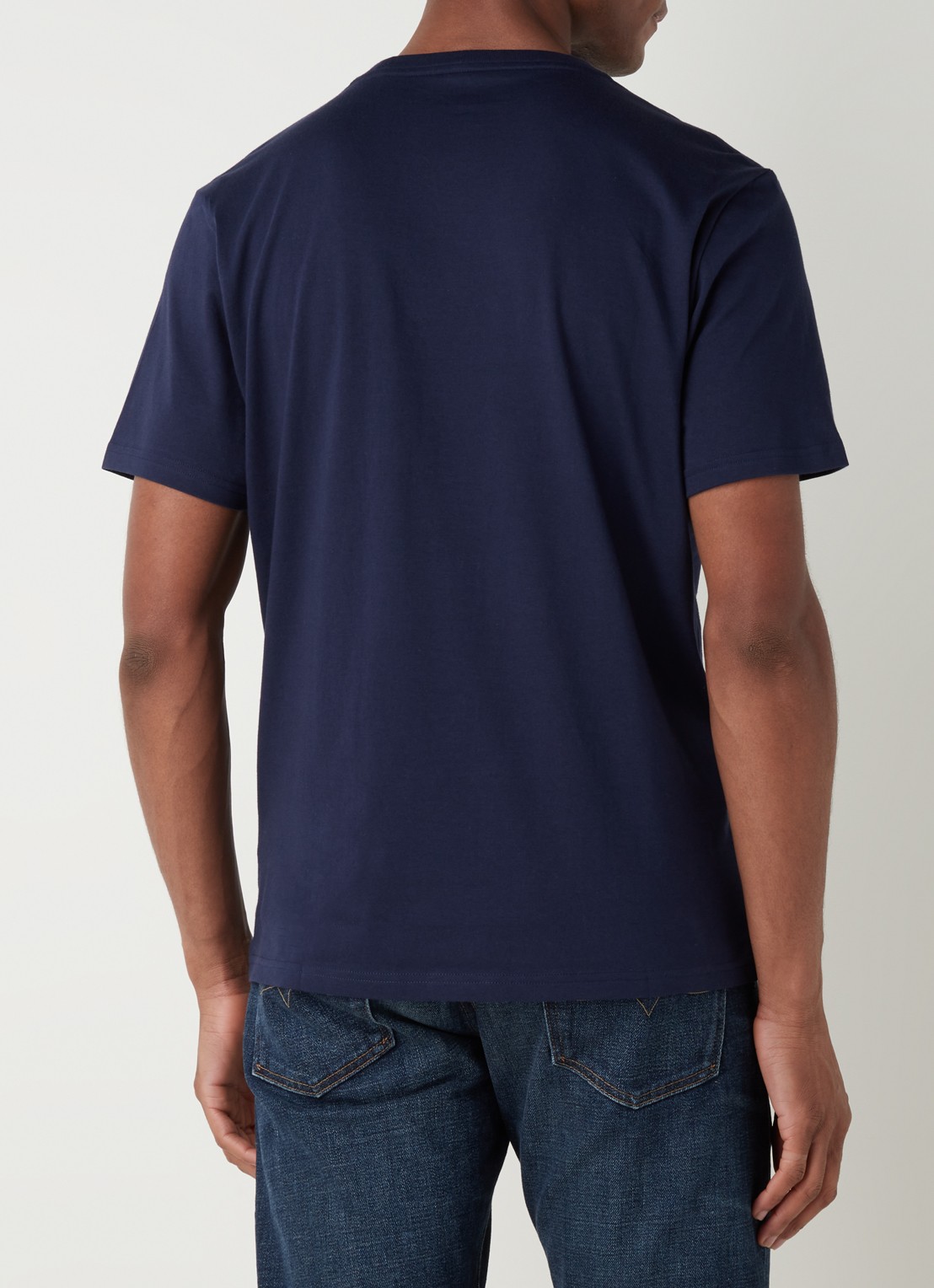 Ralph Lauren T-shirt met logo  - achterkant donkerblauw