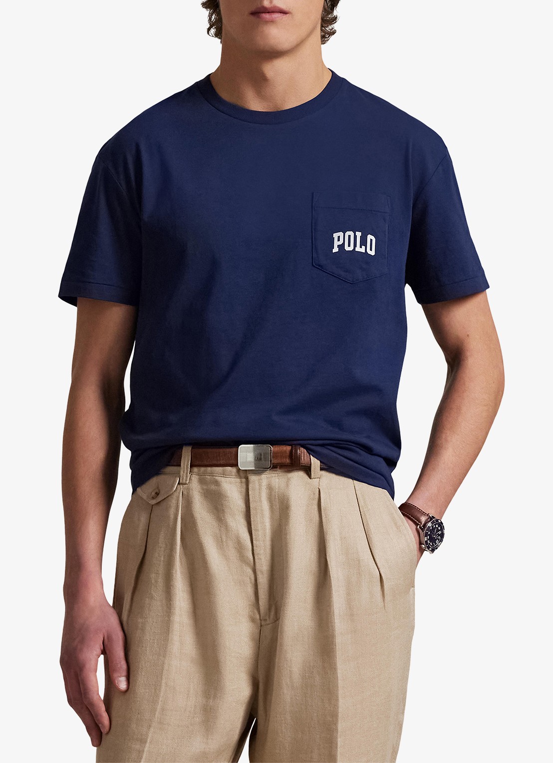 Ralph Lauren T-shirt met logo - detail 2 newport navy / donkerblauw