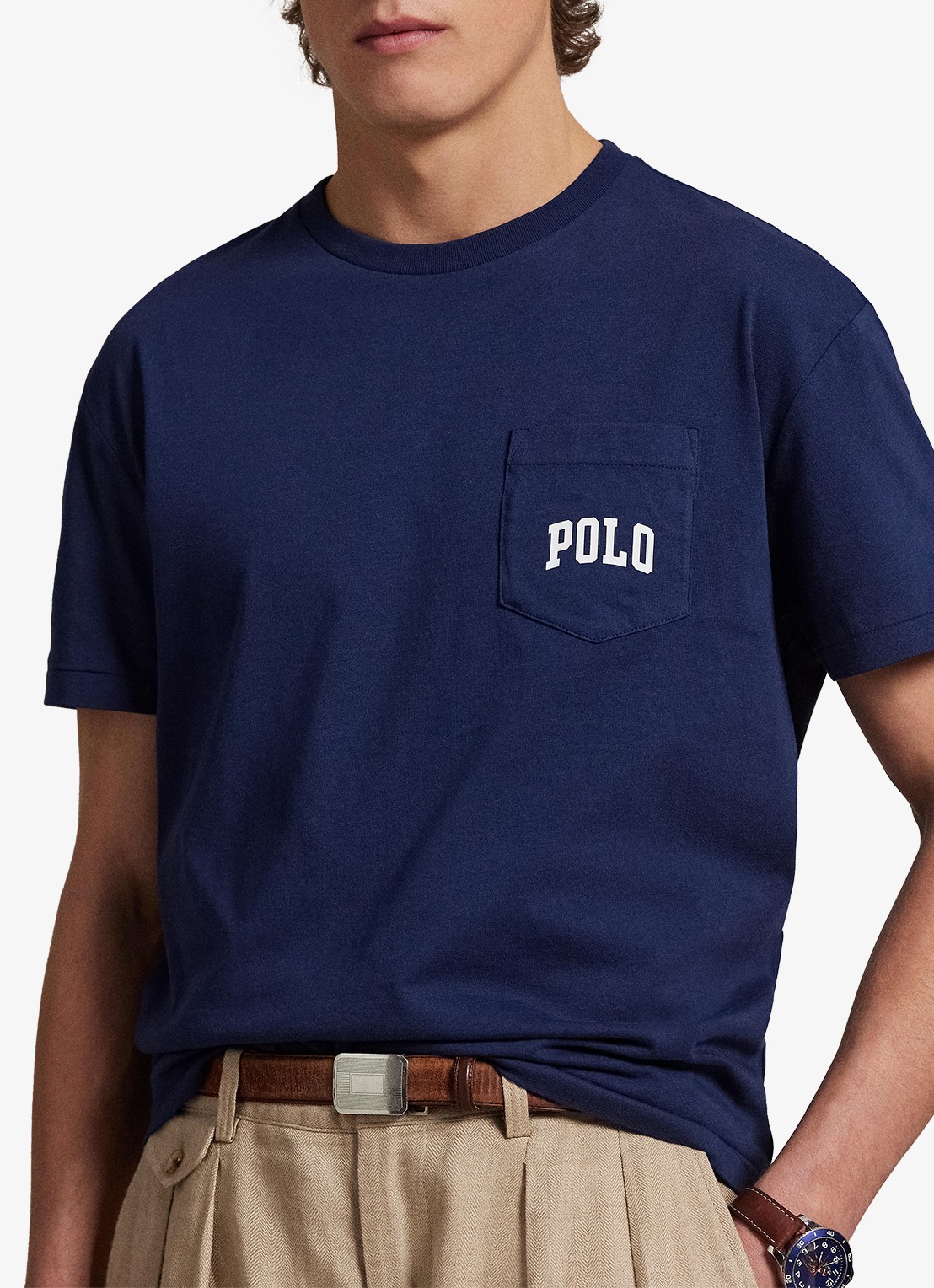 Ralph Lauren T-shirt met logo - detail 3 newport navy / donkerblauw