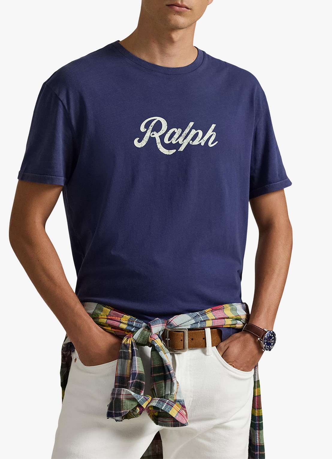 Ralph Lauren T-shirt met logo - detail 3 dark cobalt/white-32s2