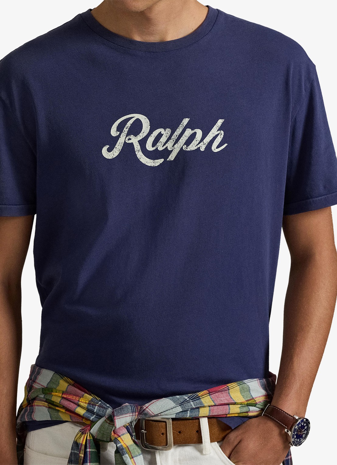 Ralph Lauren T-shirt met logo - detail 4 dark cobalt/white-32s2