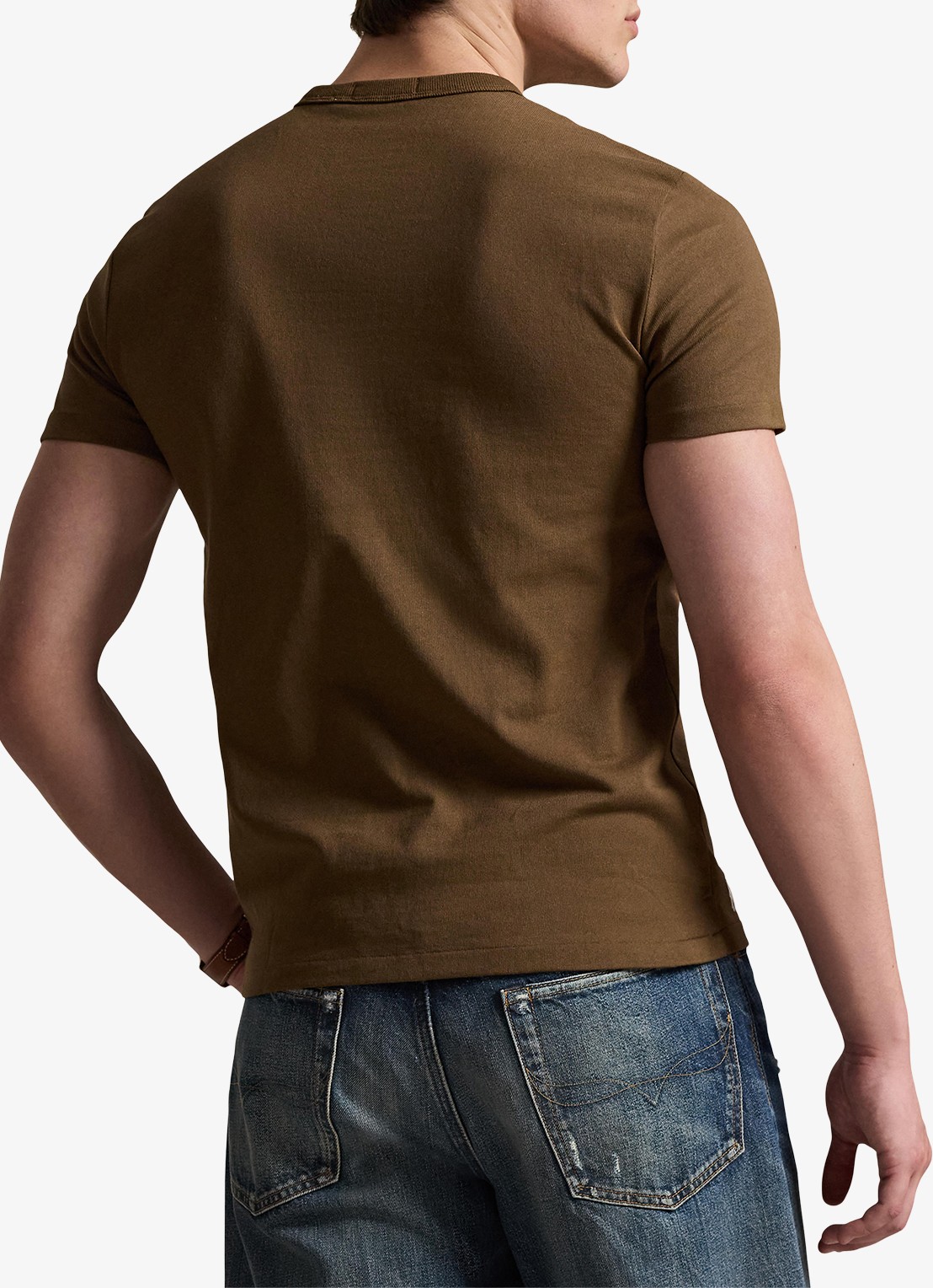 Ralph Lauren T-shirt met logo - achterkant york brown / bruin