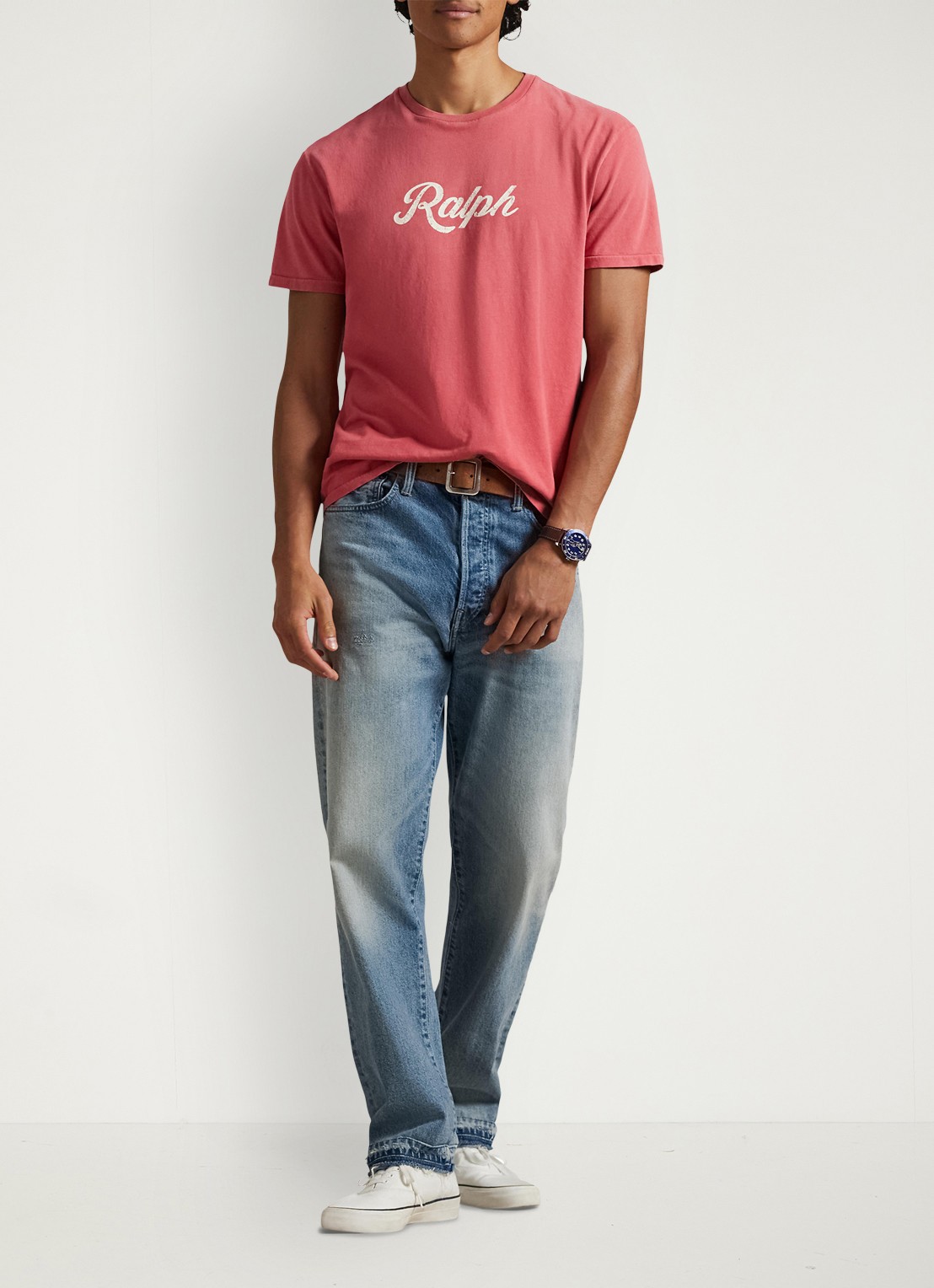 Ralph Lauren T-shirt met logo - voorkant 5 nantucket red/white-34c3