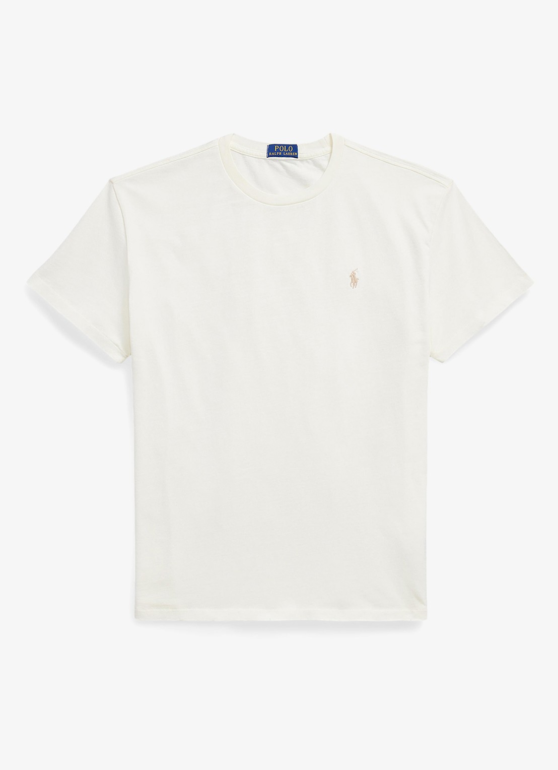 Ralph Lauren T-shirt met logo - voorkant clubhouse cream / crème