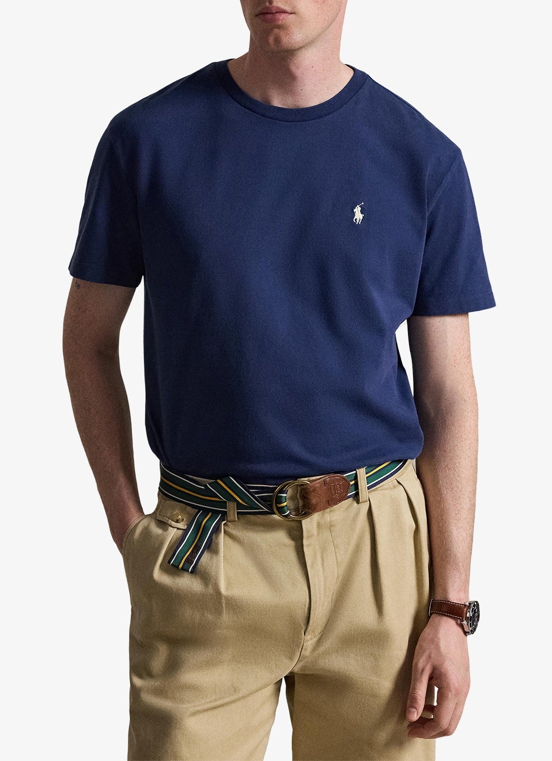Ralph Lauren T-shirt met logo - voorkant 3 cruise navy / donkerblauw