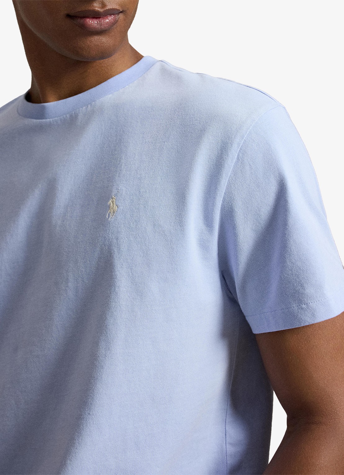 Ralph Lauren T-shirt met logo - detail 4 pebble blue / blauw