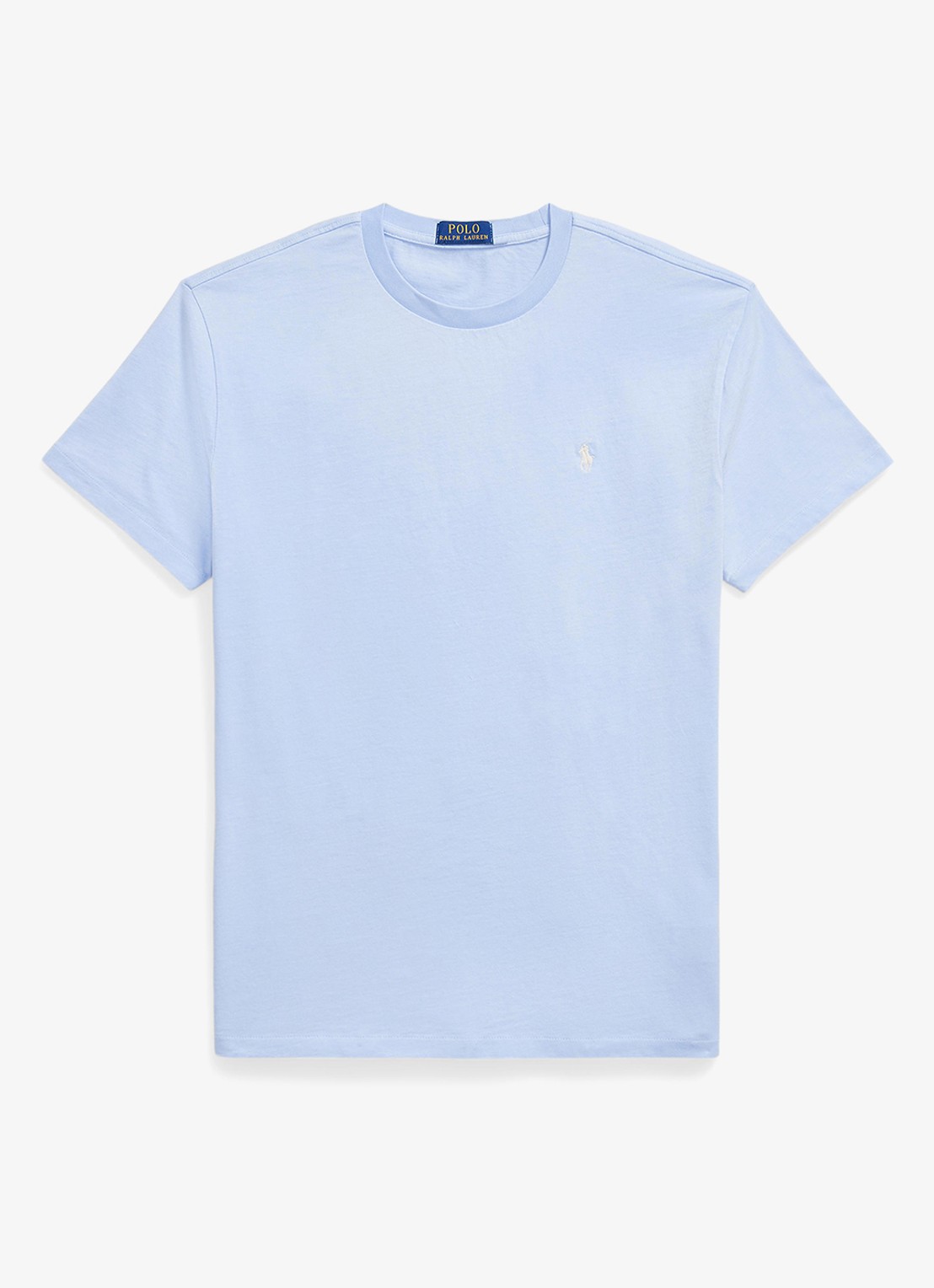 Ralph Lauren T-shirt met logo - voorkant pebble blue / blauw