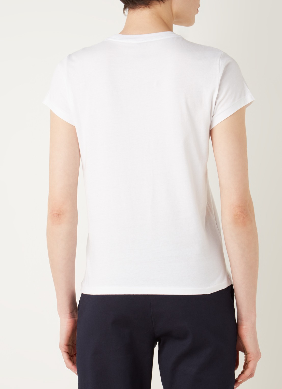 Ralph Lauren T-shirt met logoborduring - achterkant wit