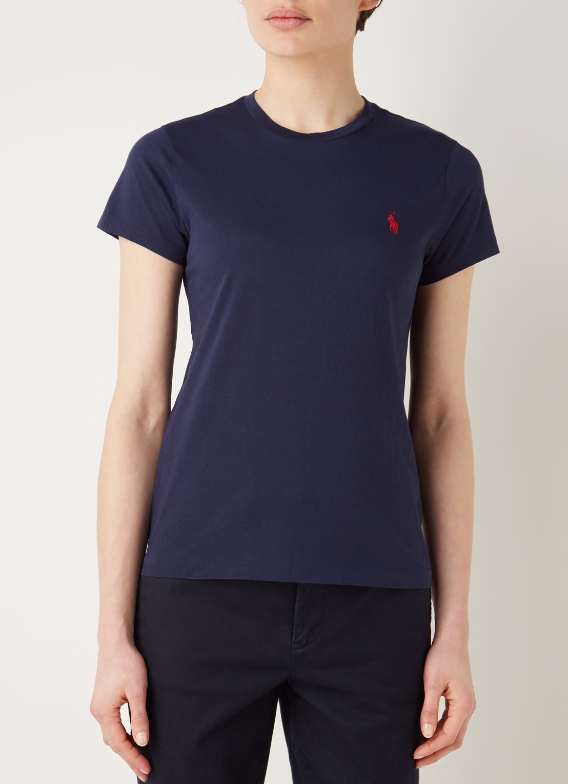 Ralph Lauren T-shirt met logoborduring - detail 2 donkerblauw