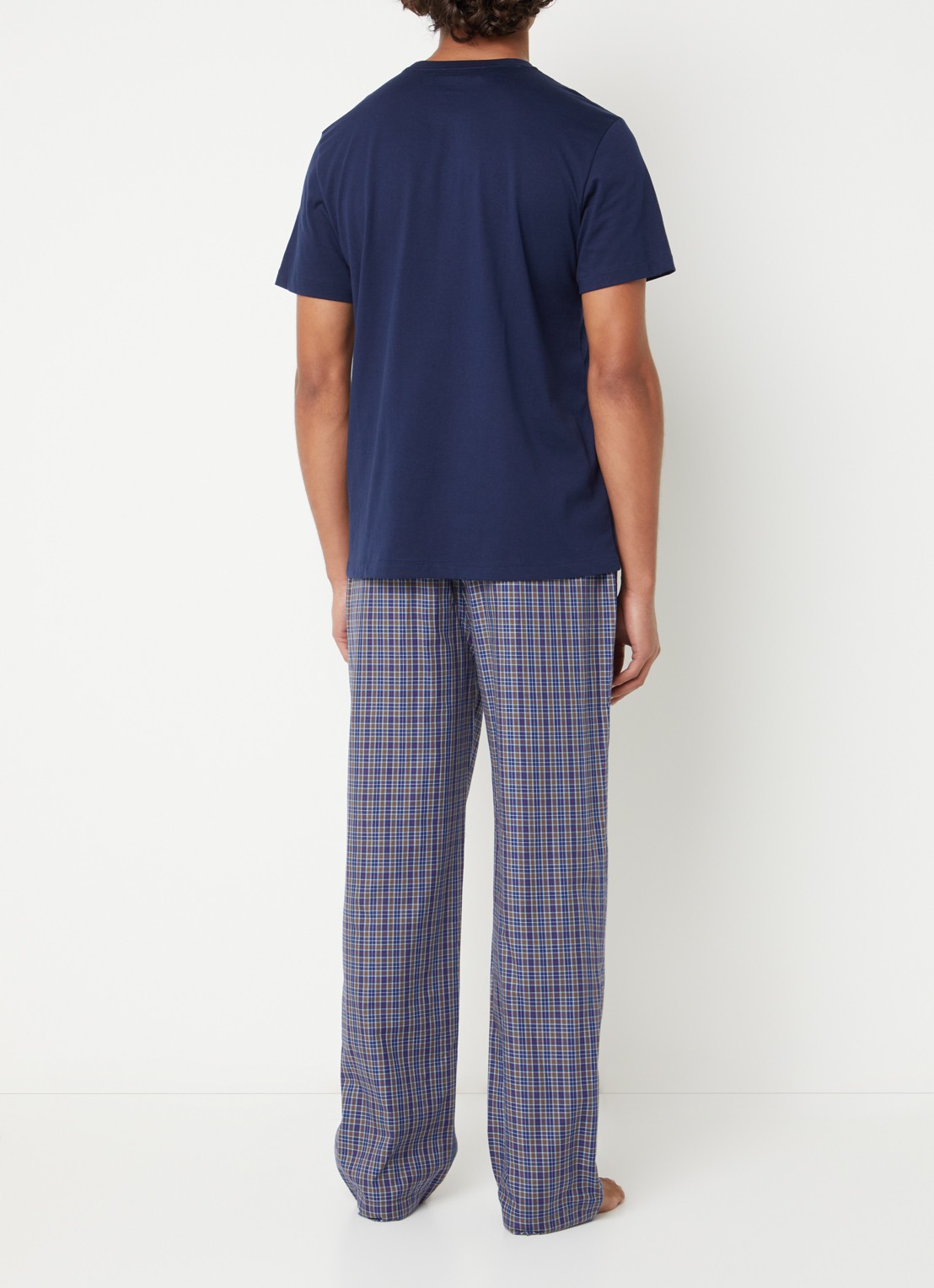 Ralph Lauren T-shirt met logoborduring - achterkant 4 donkerblauw