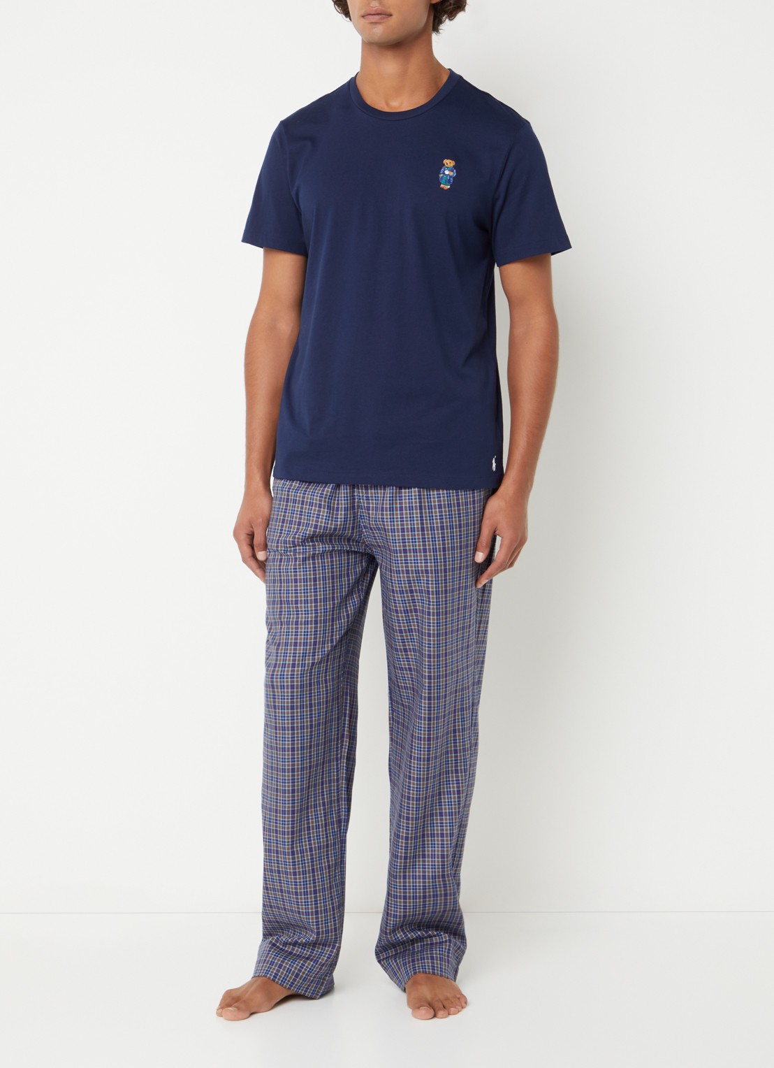 Ralph Lauren T-shirt met logoborduring - detail donkerblauw