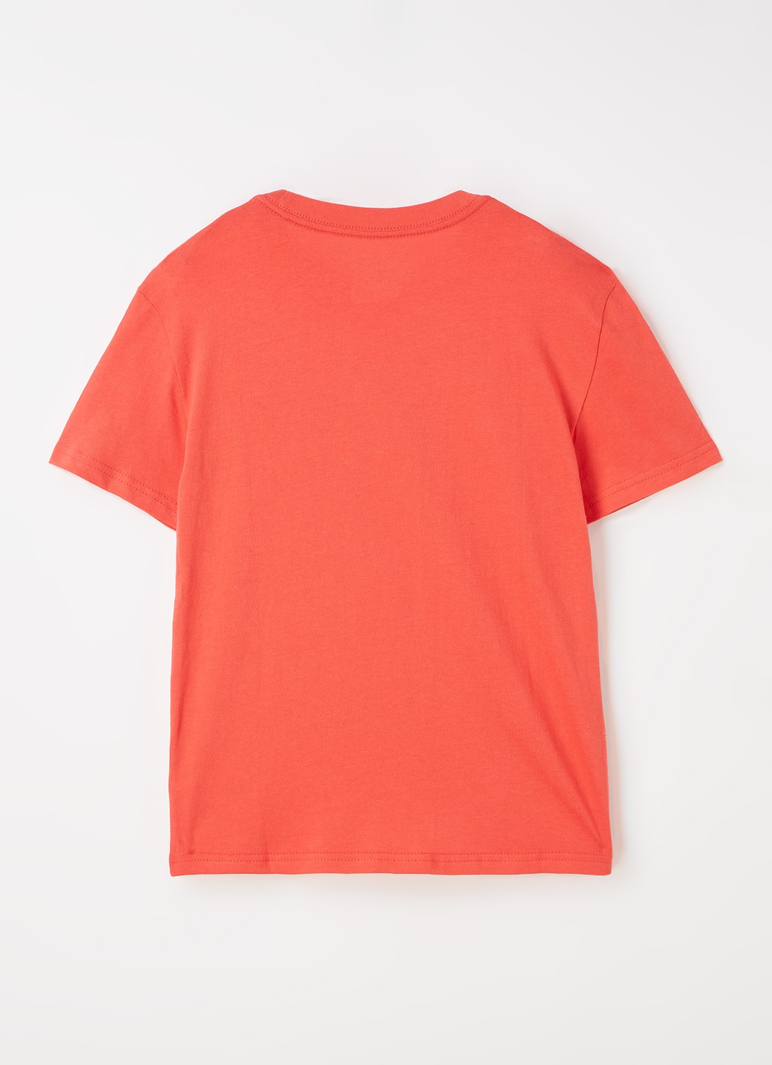 Ralph Lauren T-shirt met logoborduring - voorkant 2 steenrood
