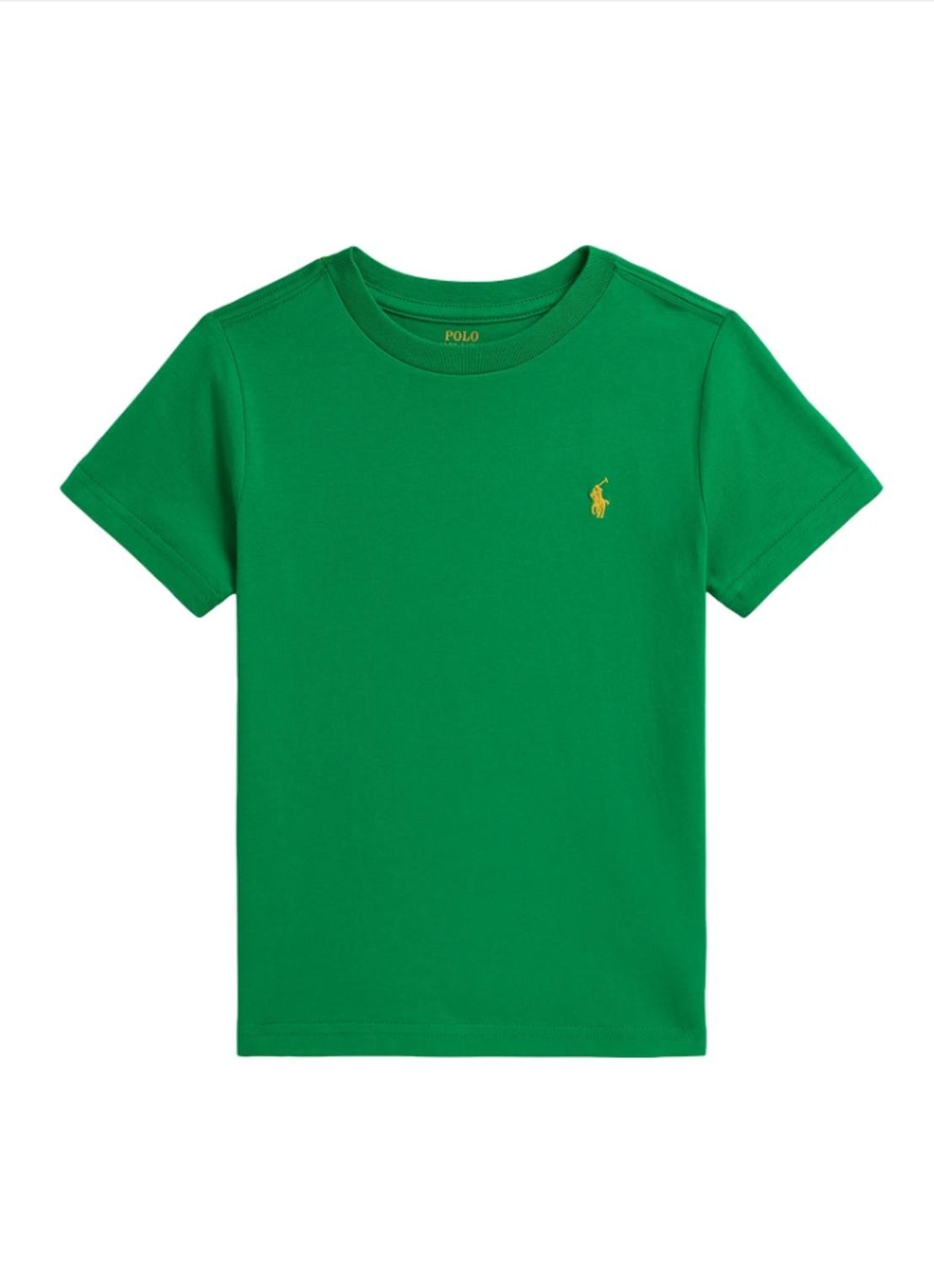 Ralph Lauren T-shirt met logoborduring - voorkant groen