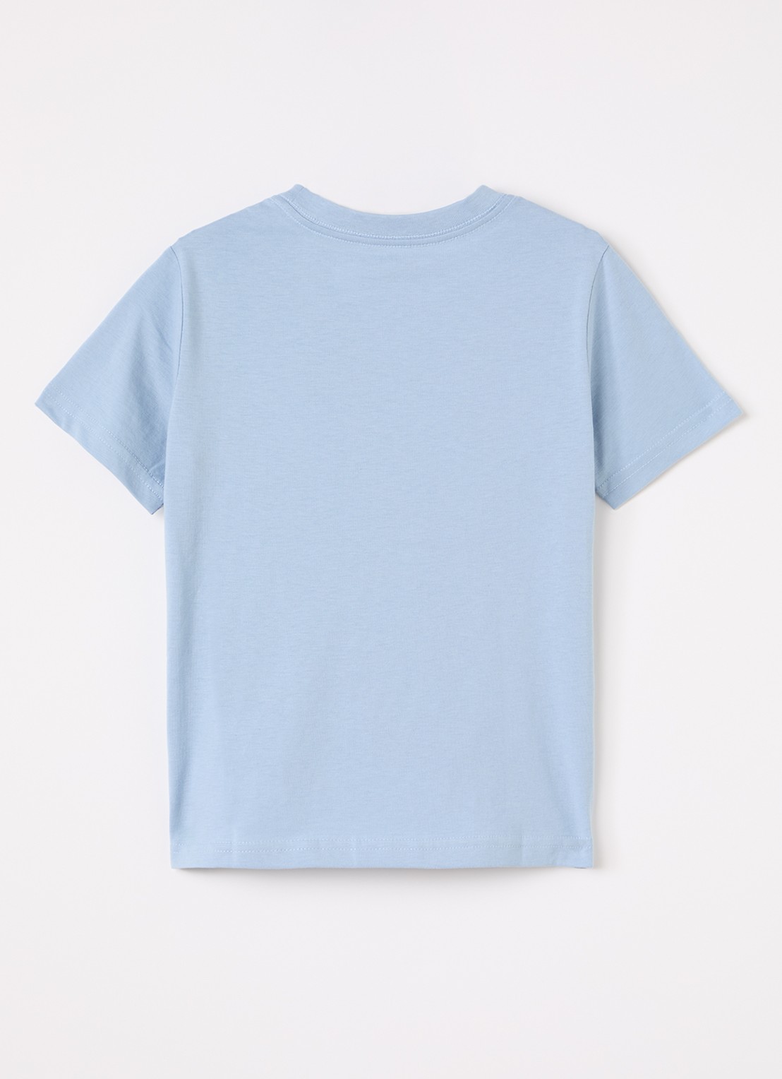 Ralph Lauren T-shirt met logoborduring - voorkant 2 lichtblauw