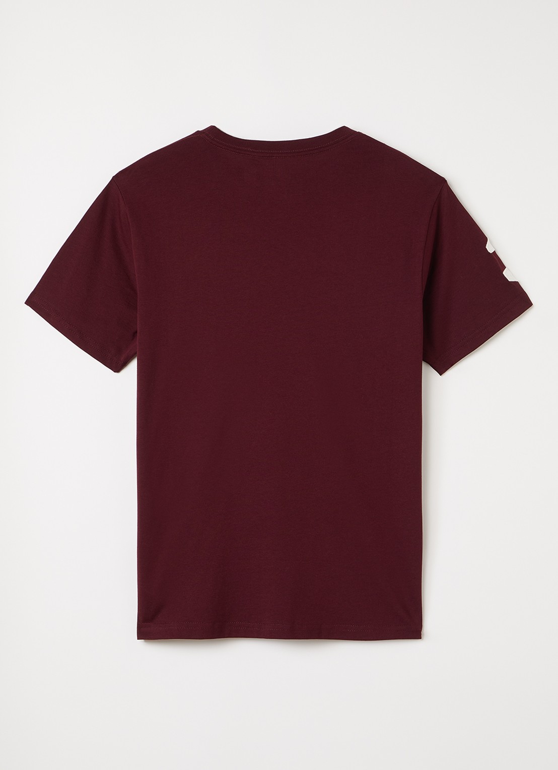 Ralph Lauren T-shirt met logoborduring - voorkant 2 bordeauxrood